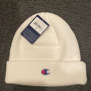 White Champion beanie